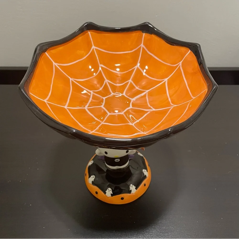 SANRIO x HELLO KITTY Spiderweb Halloween Candy Dish - Picture 7 of 8